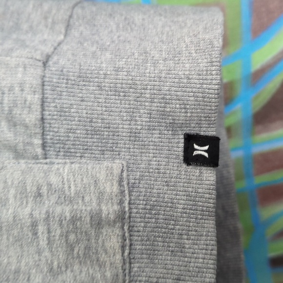 Hurley gray/green patch hoodie size medium - Picture 6 of 9